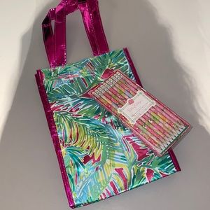 Lilly Pulitzer brand new pencil set (10) w. Tote